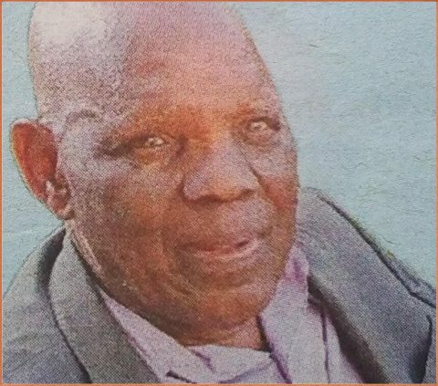 Death and funeral announcement of John Fred Masese Nyarangi of Nyamagesa village, Masaba, Kisii County