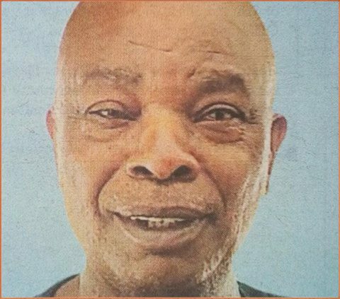 Death and funeral announcement of Joshua Mkala Kituri of Mtwapa Kilifi county