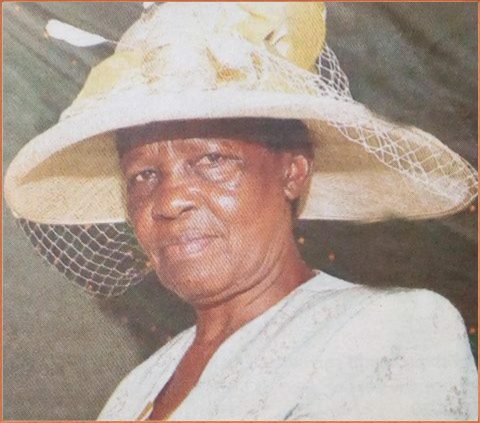 Death and funeral announcement of Mrs. Joyce Aluoch Wekesa of Mukweya village, Matungu District in Kakamega County