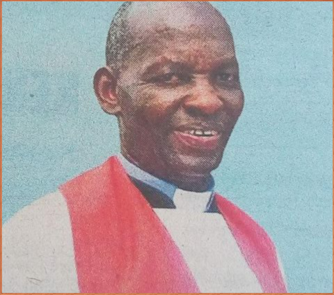 Death and Funeral Announcement death of Rev. Joseph Wanjohi Mwangi of Gitura Village