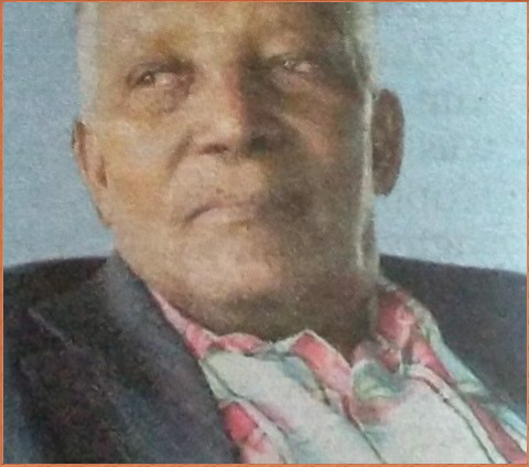 Death and Funeral Announcement of Mzee Obed Kitheka Muneene