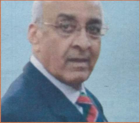 Death and Funeral Announcement of Girish Narayan Raval, at his home in London